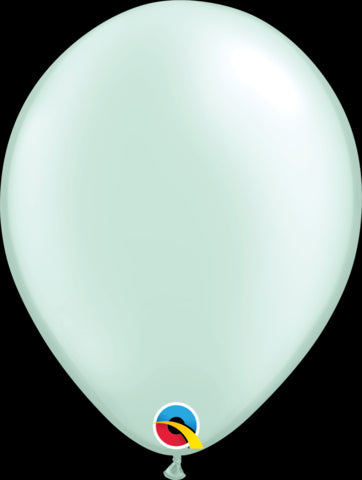 11" ROUND PEARL MINT GREEN QUALATEX PLAIN LATEX